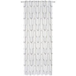 FERTIGVORHANG halbtransparent  - Schwarz/Grau, KONVENTIONELL, Textil (135/245cm) - Esposa