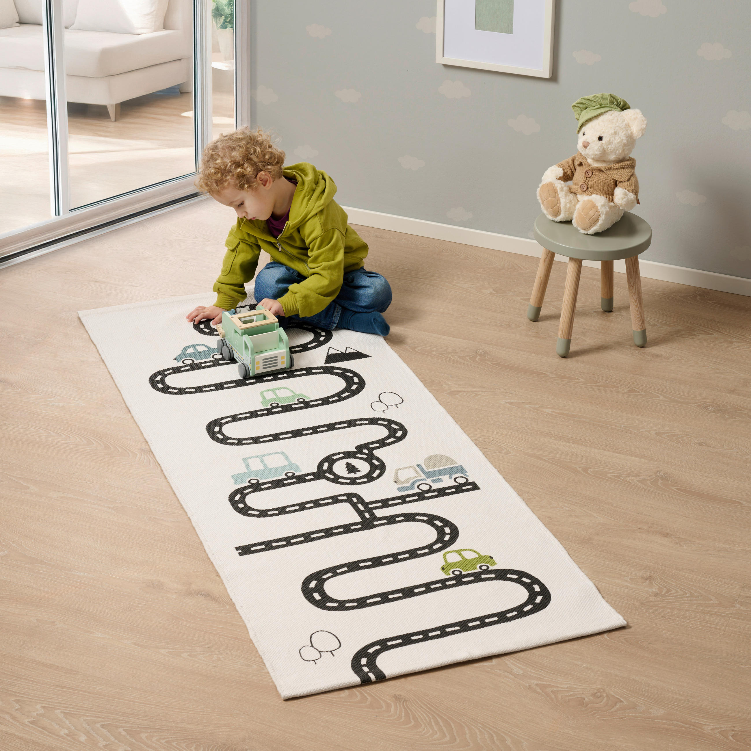 IGRALNA PREPROGA      70/170 cm    potiskano  večbarvno  - večbarvno, Basics, tekstil (70/170cm) - Patinio