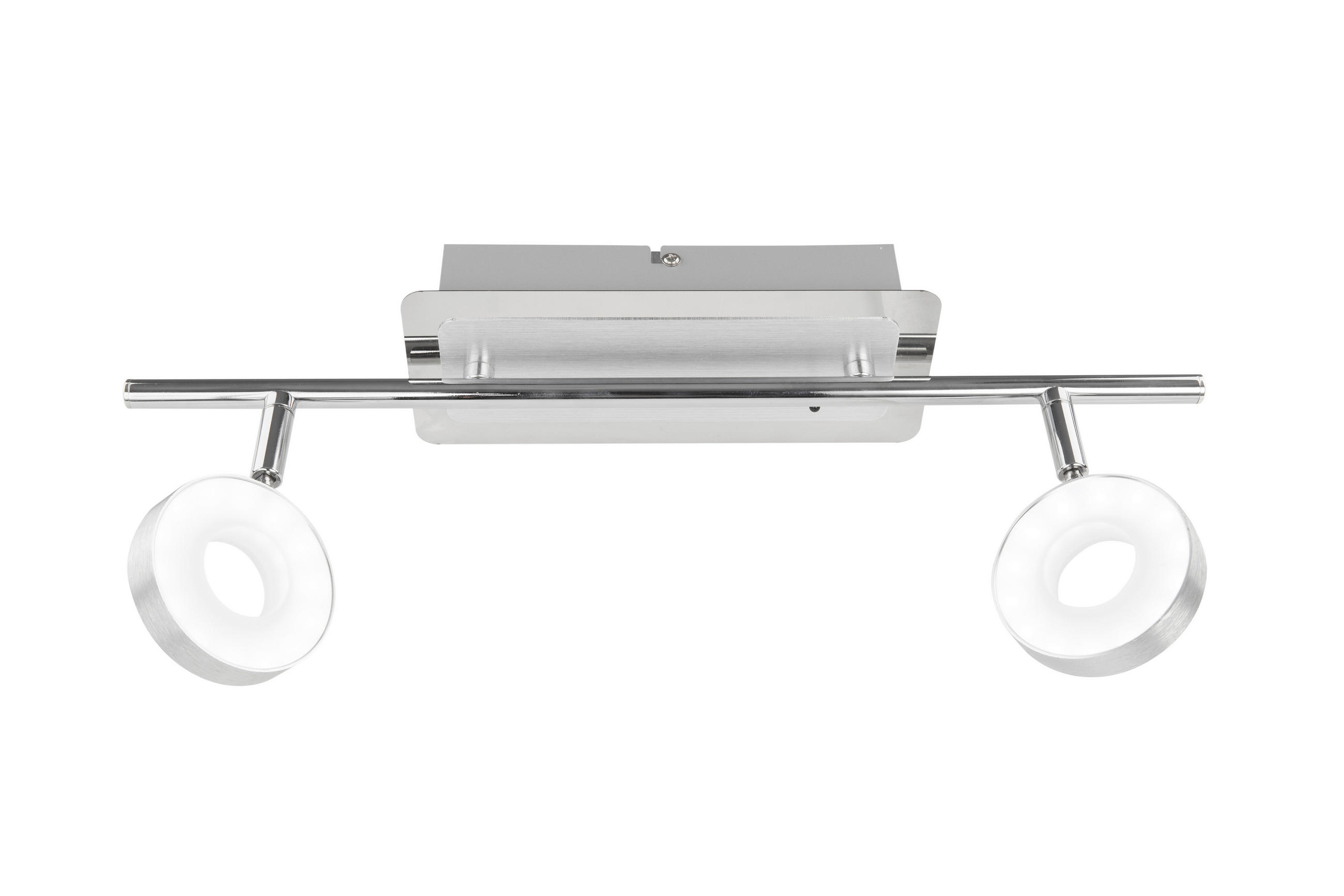 LED ZÁŘIČ, 44,5/9/18,5 cm - barvy chromu/barvy hliníku, Trend, kov (44,5/9/18,5cm) - Novel