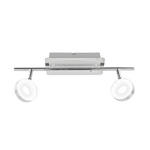 LED-STRAHLER 44,5/9/18,5 cm   - Chromfarben/Alufarben, Trend, Metall (44,5/9/18,5cm) - Novel