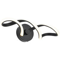 DECKENLEUCHTE 12/40/17,5 cm   - Schwarz, Trend, Kunststoff/Metall (12/40/17,5cm) - Collet's Monde