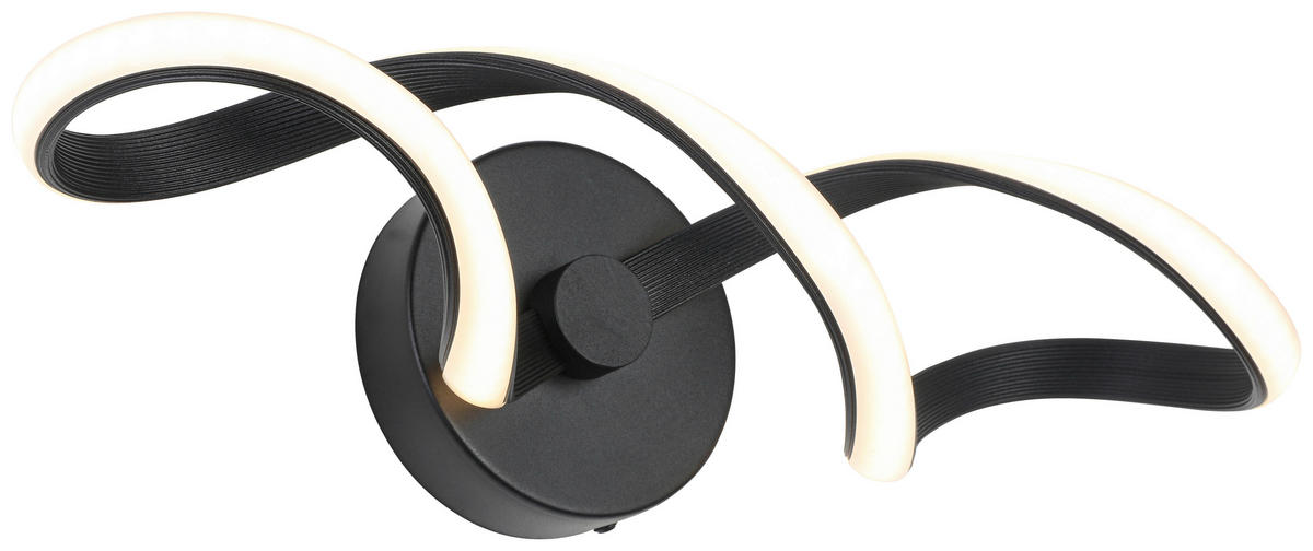 DECKENLEUCHTE 12/40/17,5 cm   - Schwarz, Trend, Kunststoff/Metall (12/40/17,5cm) - Collet's Monde