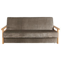 BÄDDSOFFA i manchester brun  - brun/naturfärgad, Design, trä/textil (220/90/90cm) - P & B
