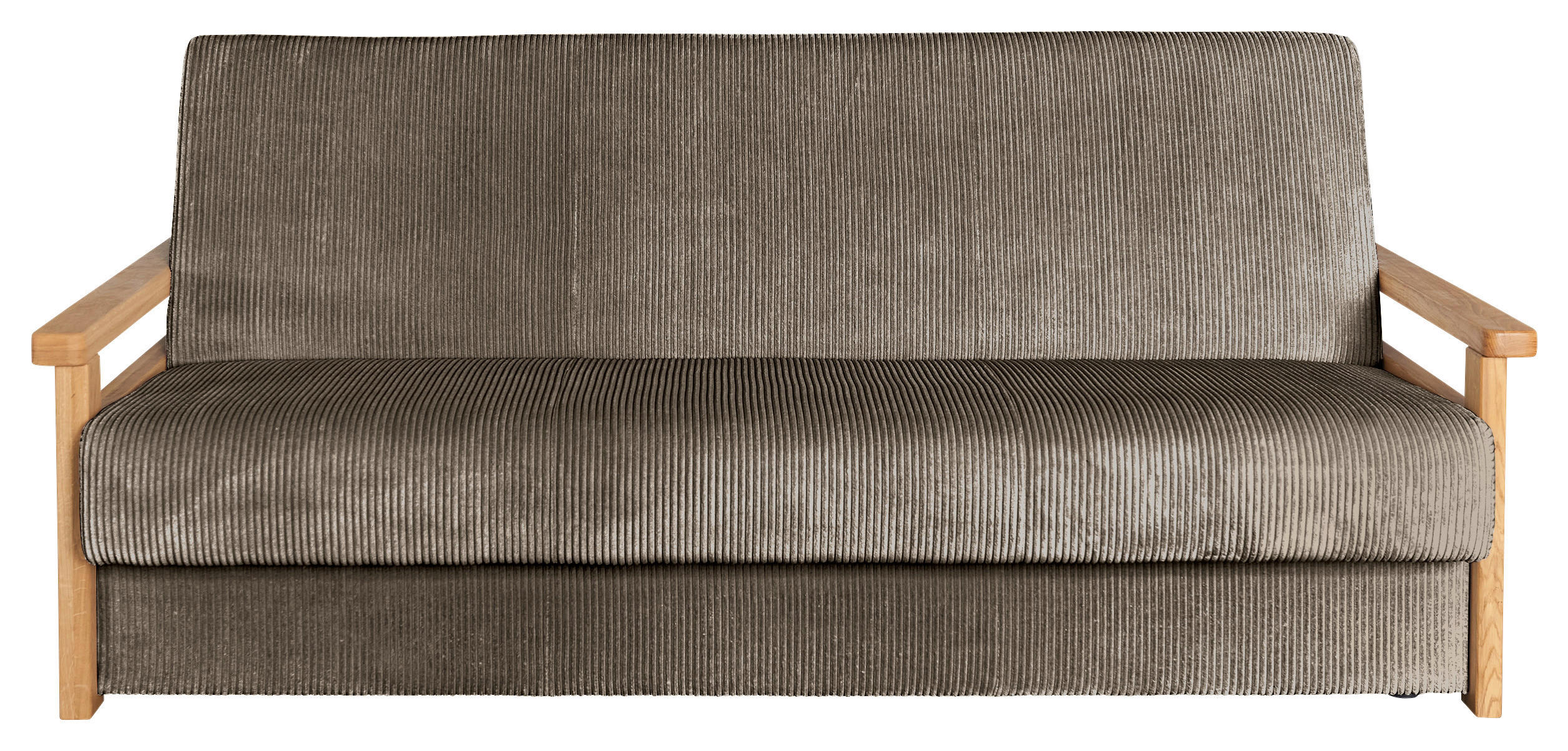 P & B ROZKLÁDACÍ POHOVKA, textil, hnědá