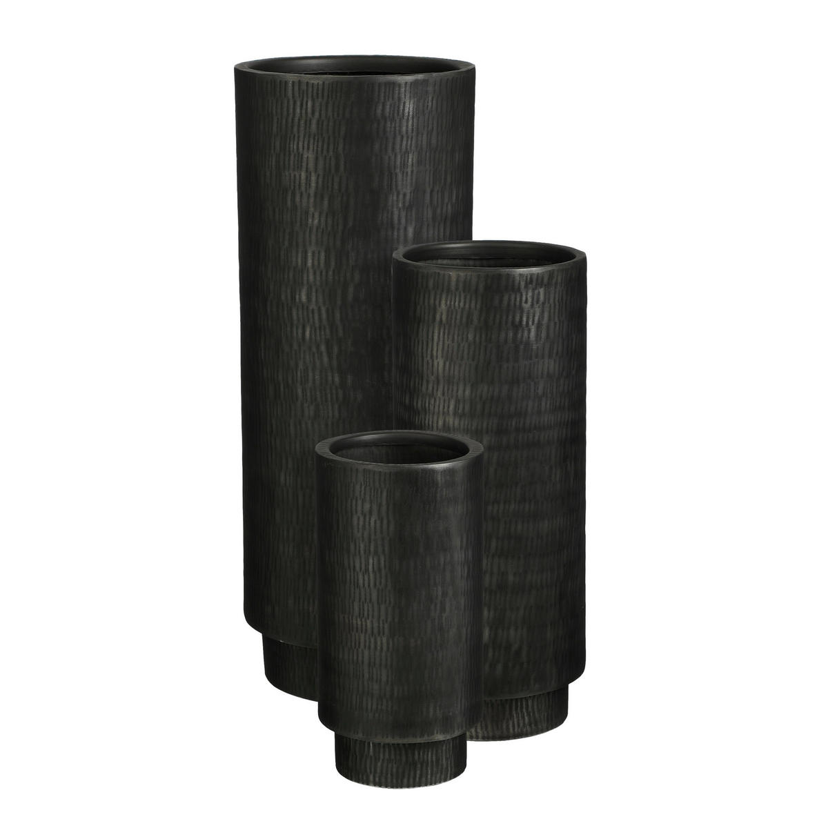 CVETLIČNI LONEC - siva, Basics, kovina (49,5/25,5cm)