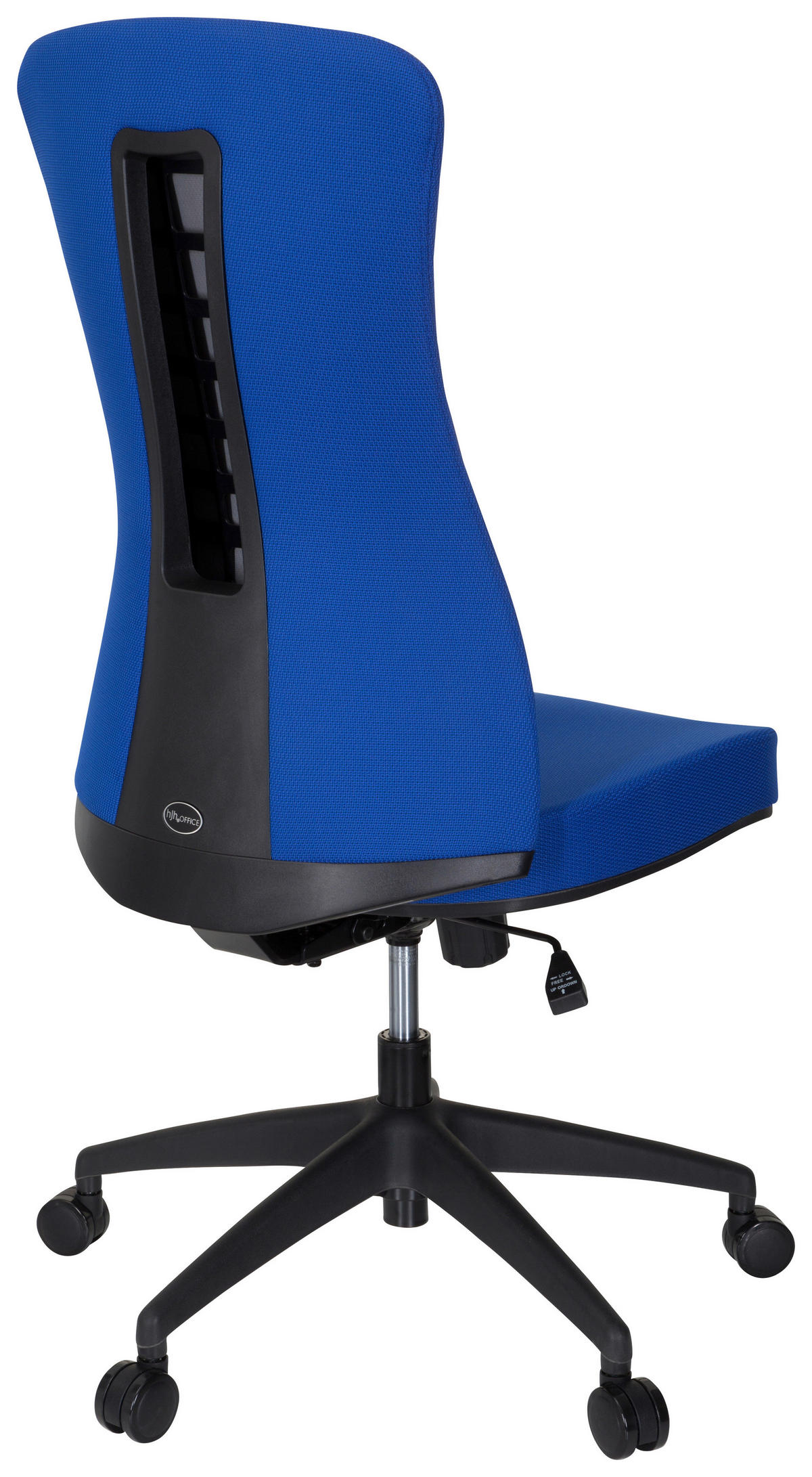 OTOČNÁ ŽIDLE, plochá tkanina, modrá, černá - modrá/černá, Moderní, textil/plast (54/116/65cm) - MID.YOU