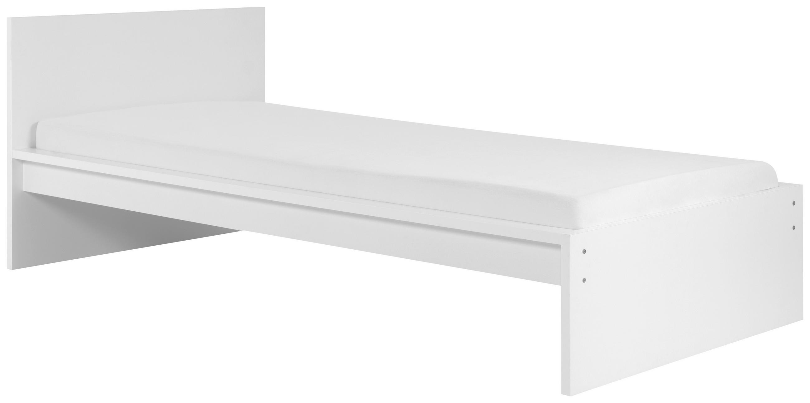 BETT 90/200 cm in Weiß - Weiß, MODERN (90/200cm) - MID.YOU