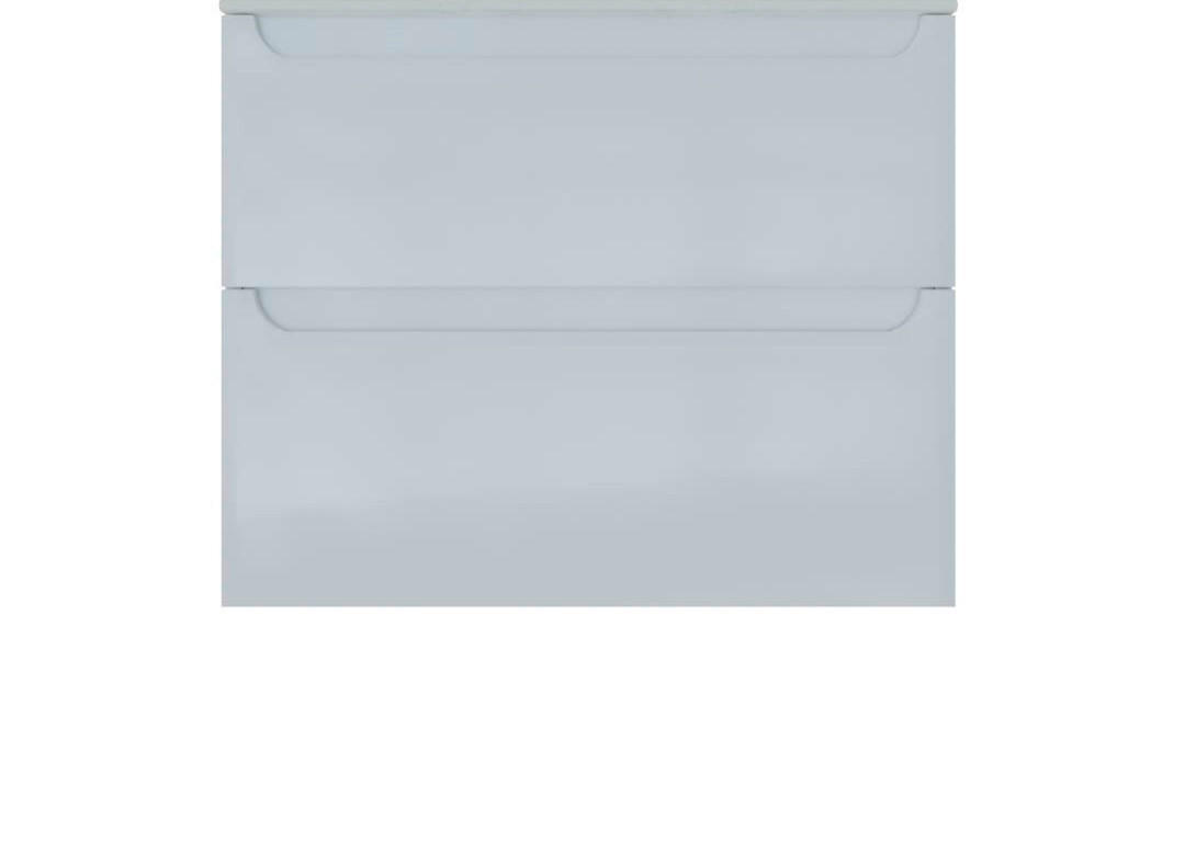 DONJI ELEMENT  bijela visoki sjaj  - bijela visoki sjaj, Basics, drvni materijal (70/46/57,5cm)