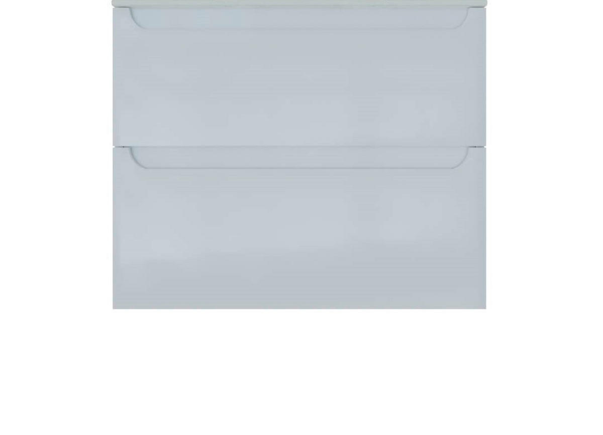 DONJI ELEMENT  bijela visoki sjaj  - bijela visoki sjaj, Basics, drvni materijal (70/46/57,5cm)