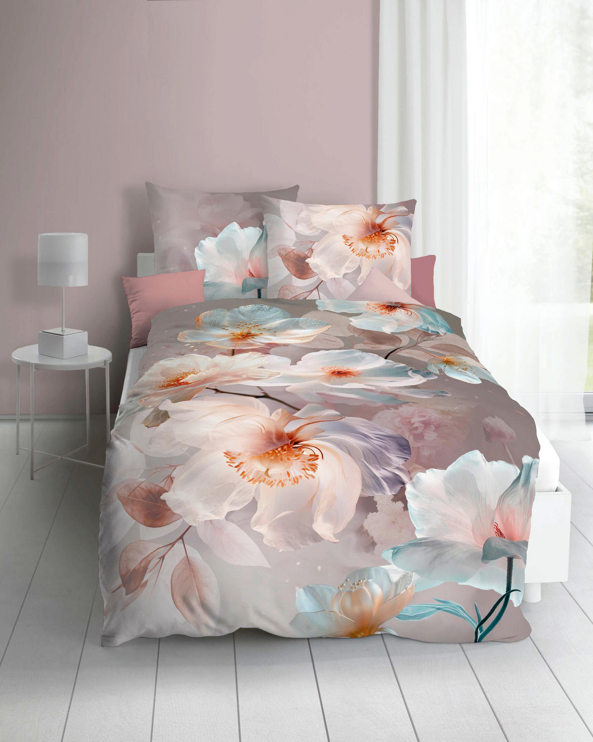 BETTWÄSCHE Mother of Pearl Makosatin 140/200 cm  - Champagner, Basics, Textil (140/200cm) - Kaeppel
