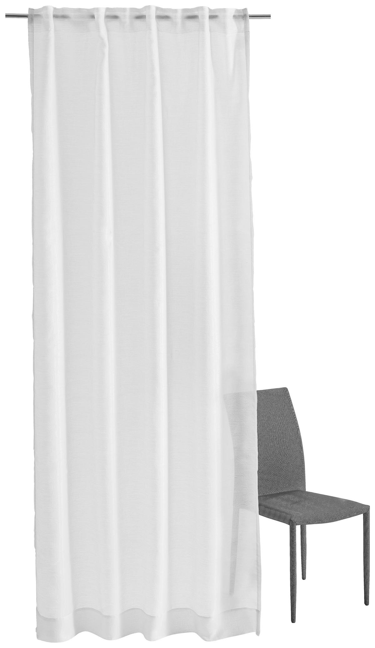 FERTIGVORHANG transparent  - Weiss, Basics, Textil (130/250cm) - Joop!