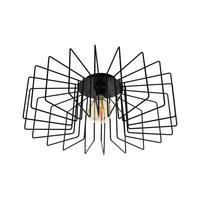 STROPNÍ SVÍTIDLO, 56/21,5 cm  - černá, Lifestyle, kov (56/21,5cm) - Eglo