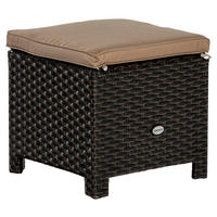 GARTENHOCKER  - Beige/Braun, MODERN, Kunststoff/Textil (40/40/40cm) - Gardenson