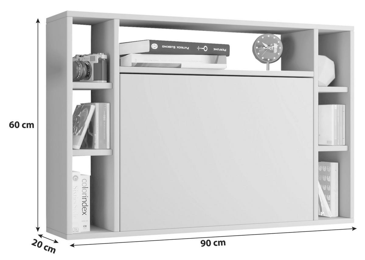 LAPTOPTISCH 90/20/60 cm  in Grau  - Grau, Konventionell, Holzwerkstoff (90/20/60cm) - MID.YOU