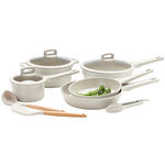 KOCHTOPFSET 8-teilig  - Klar/Beige, Basics, Glas/Holz - Homeware Profession.