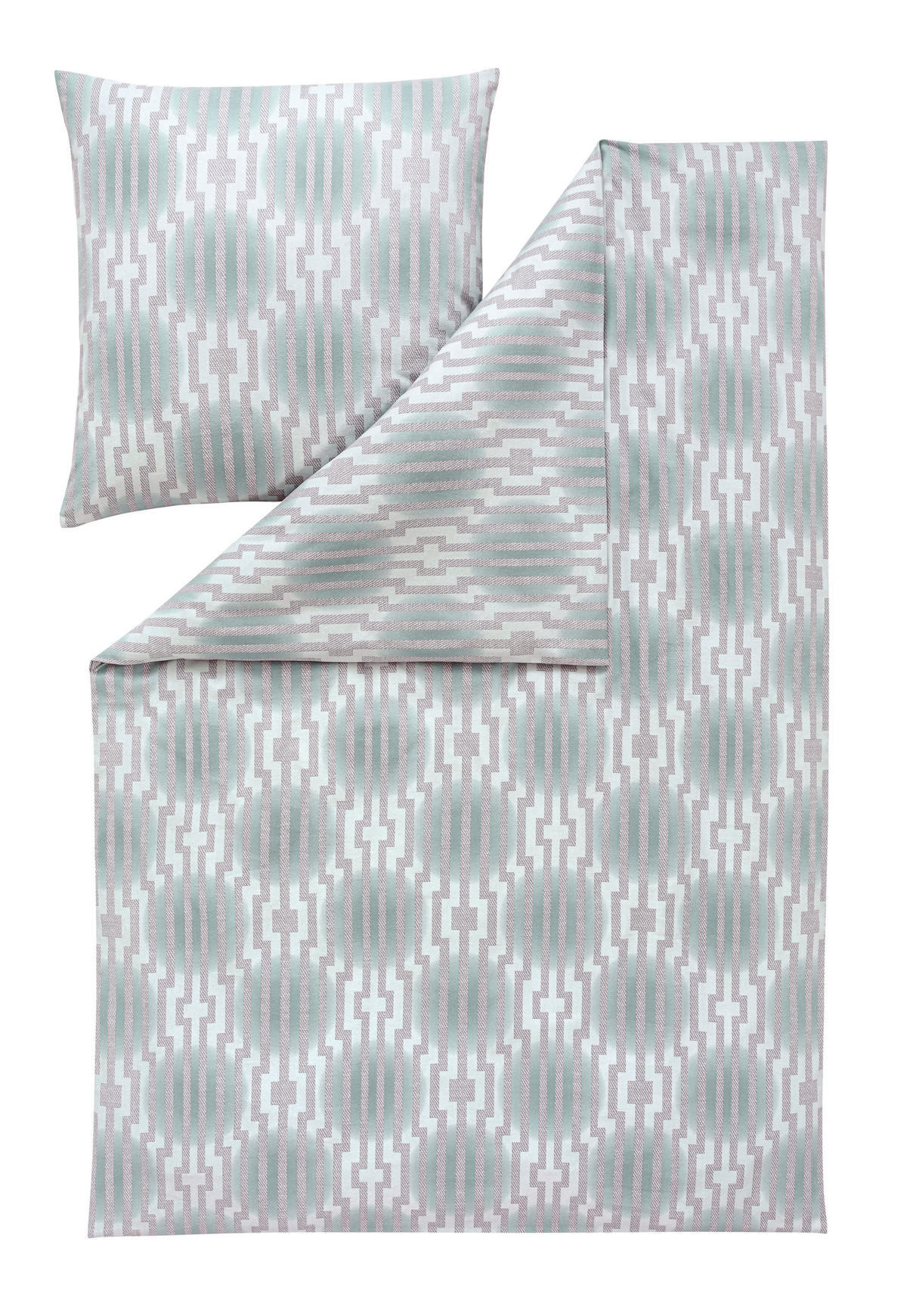 BETTWÄSCHE ATELIER Flanell 155/220 cm  - Grün, Design, Textil (155/220cm) - Estella