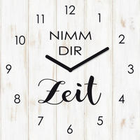 WANDUHR 30/30/3,1 cm   - Multicolor, Natur, Glas (30/30/3,1cm)