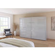 SCHWEBETÜRENSCHRANK  in Seidengrau  - Seidengrau/Alufarben, KONVENTIONELL, Glas/Holzwerkstoff (271/229/62cm) - Xora