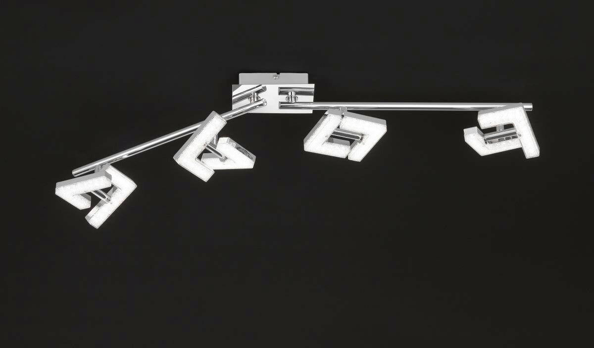 LED-STRAHLER 83/10/11 cm   - Klar/Chromfarben, Design, Kunststoff/Metall (83/10/11cm) - Globo