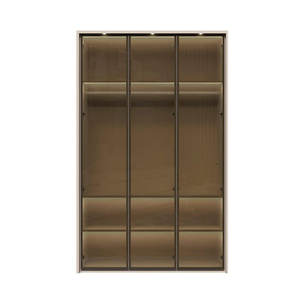 ORMAR SA KLASIČNIM VRATIMA  142/226/60 cm  - Dizajnerski, staklo/metal (142/226/60cm)