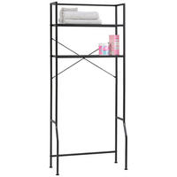 WASCHMASCHINENREGAL  68/160/28 cm  - Schwarz, Basics, Kunststoff/Metall (68/160/28cm) - Carryhome
