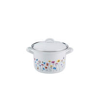 FLEISCHTOPF Flora 1 l  - Weiß, LIFESTYLE, Metall (14/10,9cm) - Riess
