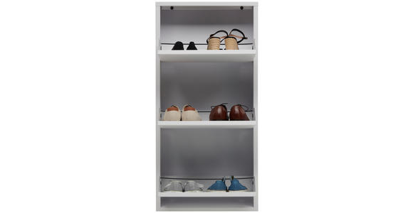 SCHUHKIPPER 50/103,5/15 cm - Weiß, Basics, Metall (50/103,5/15cm) - Carryhome