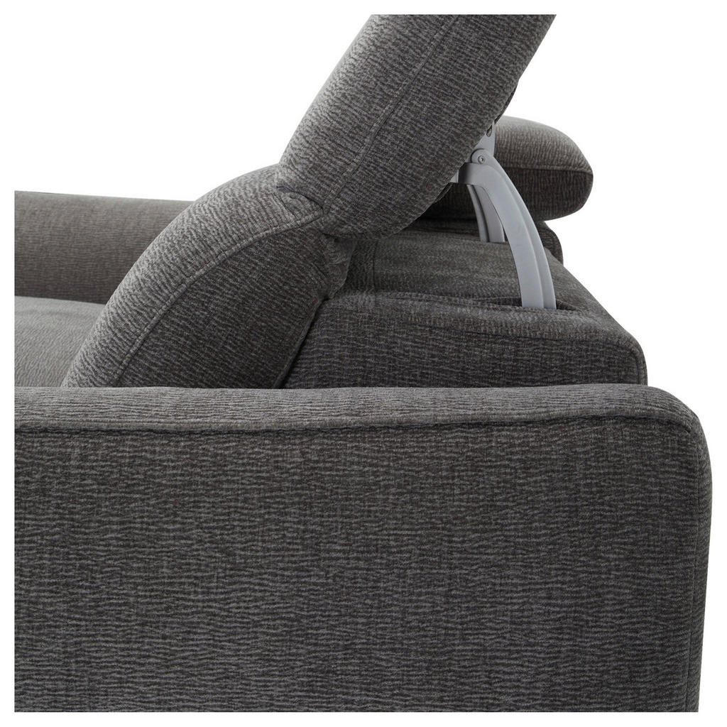 Thumbnail - Livetastic 3-Sitzer-Sofa, Dunkelgrau, Textil, 198x83x107 cm, USB-Anschluss, Relaxfunktion, USB-C-Anschluss, Wohnzimmer, ...