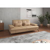 3-SITZER-SOFA in Leder Cappuccino  - Schwarz/Cappuccino, KONVENTIONELL, Leder/Metall (212/90/122cm) - Sit & More