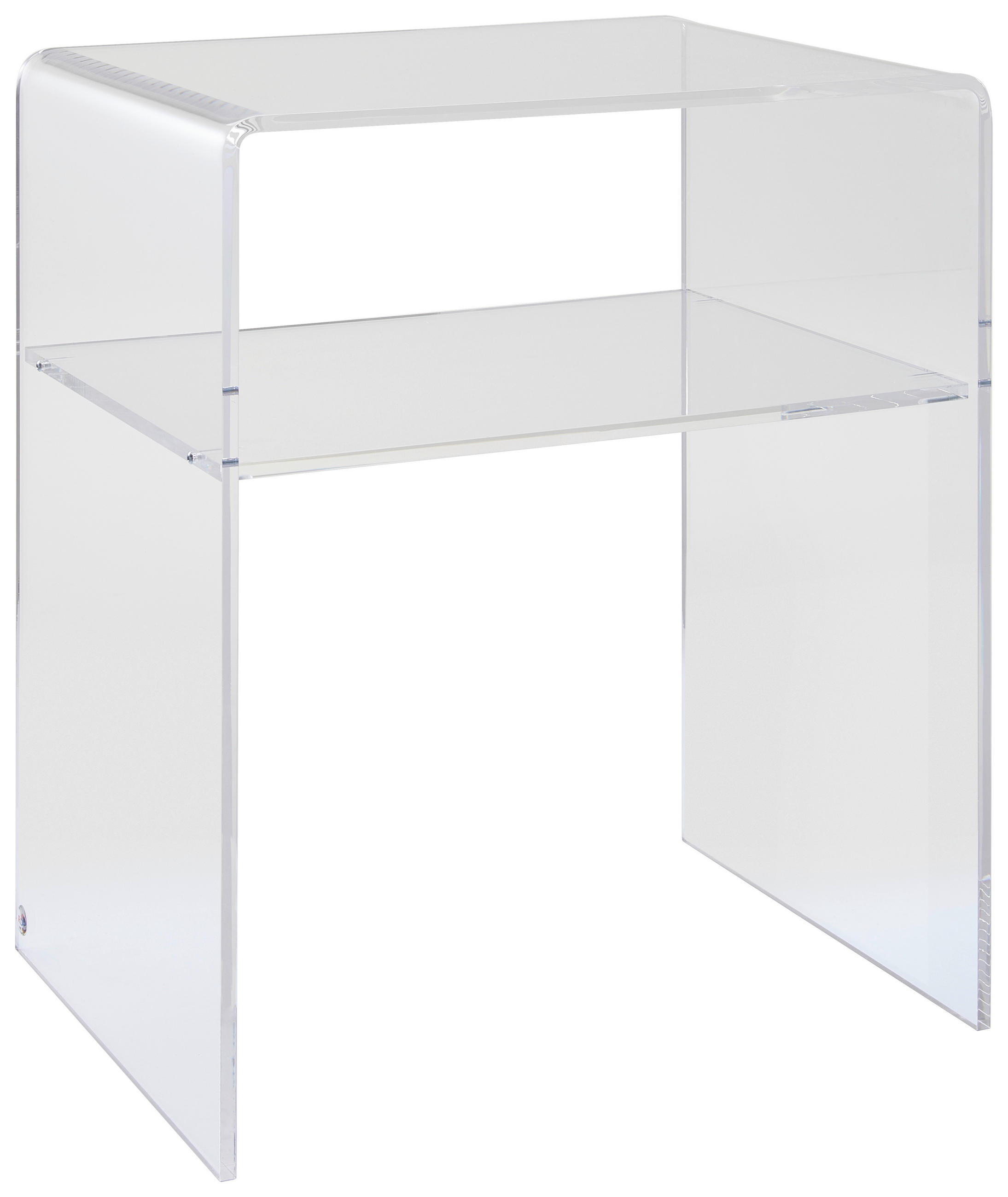 BEISTELLTISCH 50/38/60 cm Klar rechteckig - Klar, Design, Kunststoff (50/38/60cm) - Xora