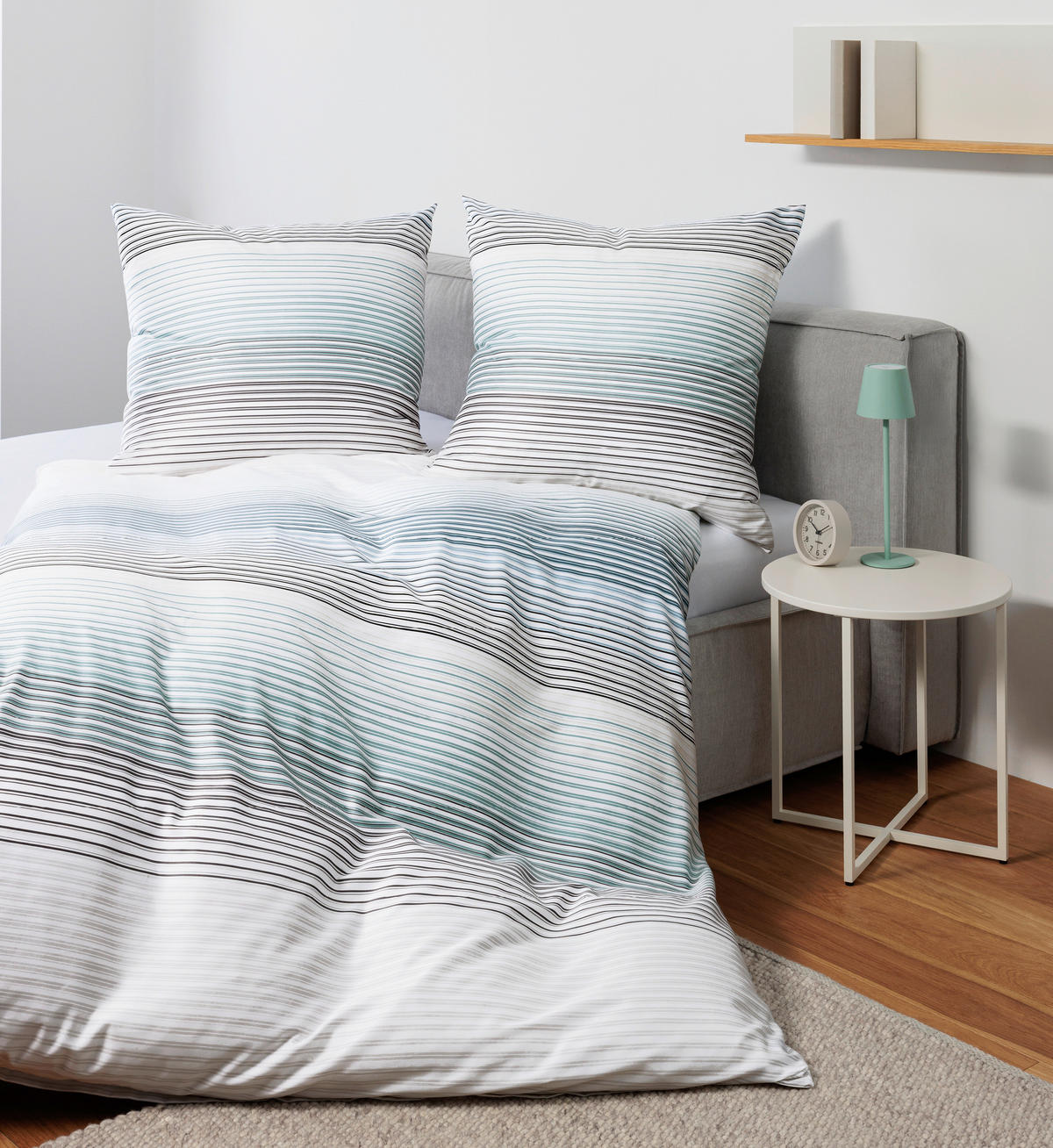 BETTWÄSCHE Makosatin 135/200 cm  - Silberfarben, Design, Textil (135/200cm) - Janine