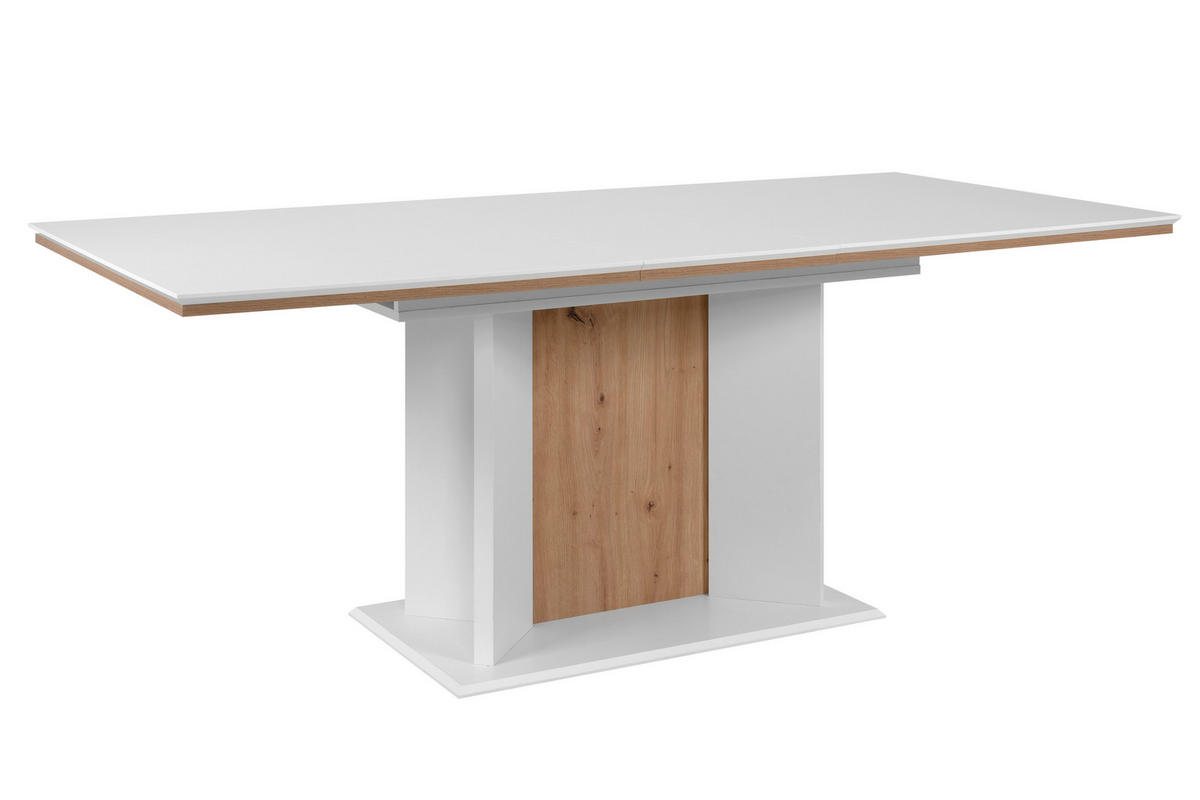ESSTISCH in Holzwerkstoff 160/90/76 cm  - Weiss/Eiche Artisan, Modern, Holzwerkstoff (160/90/76cm) - MID.YOU