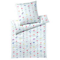 BETTWÄSCHESET Satin 160/210 cm  70 cm/50 cm  - Hellblau, Basics, Textil (160/210cm) - Elegante