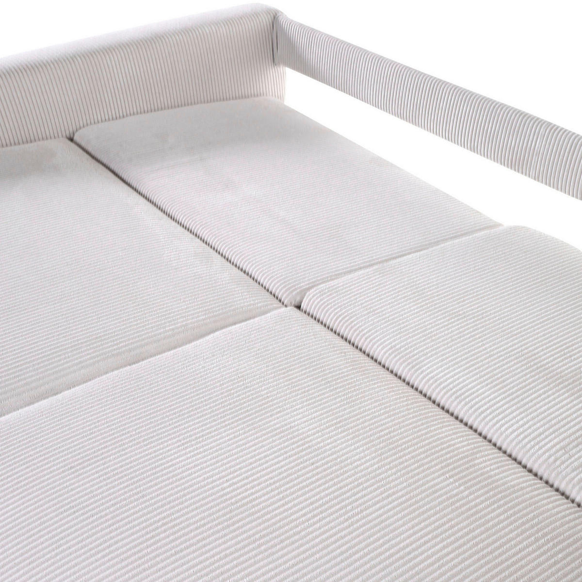 2,5-SEDAČKA, textil, béžová - čierna/béžová, Design, textil/plast (240/70/125cm) - Carryhome