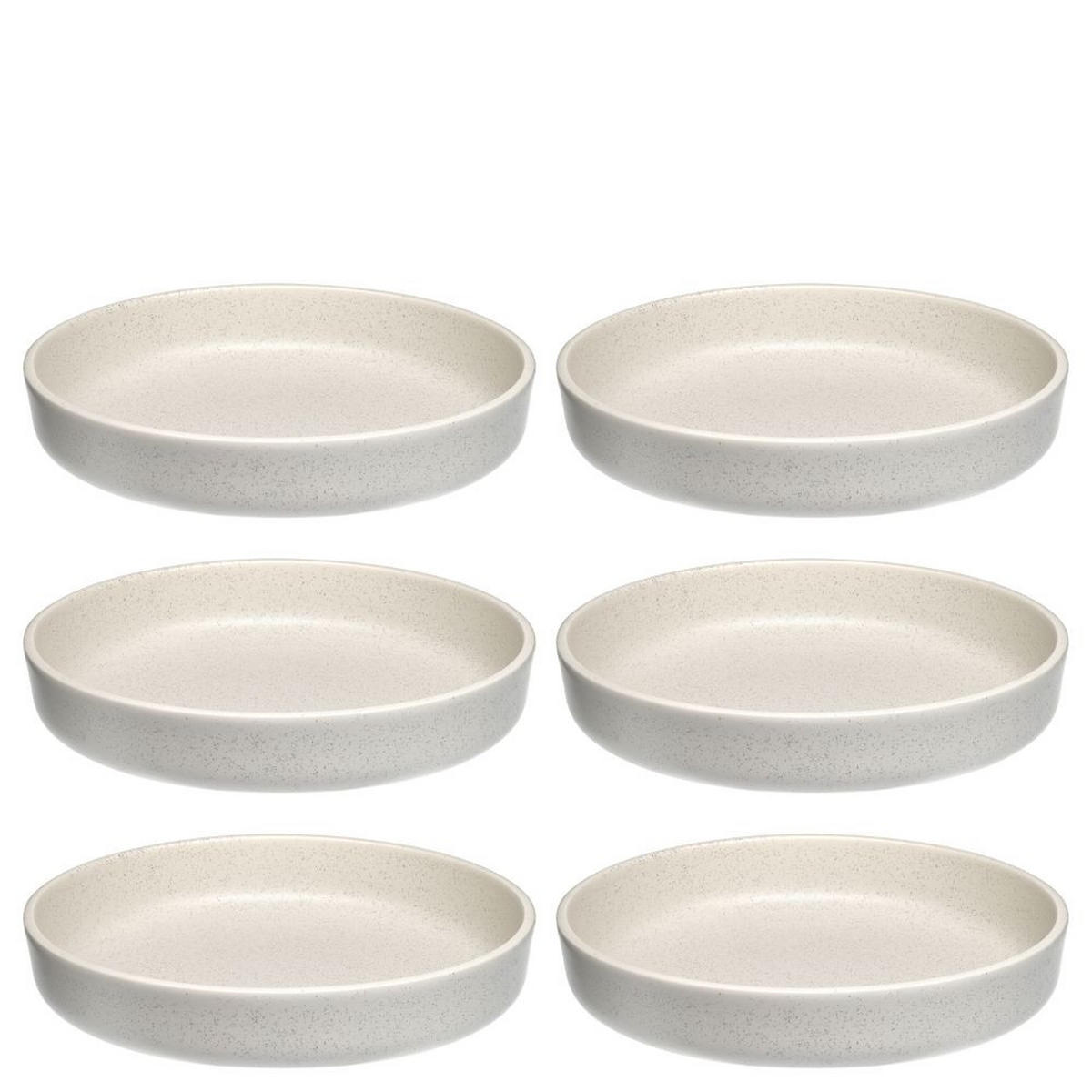 SPEISETELLERSET ROMA 6-teilig  - Creme, KONVENTIONELL, Keramik (19,7/4,0/19,7cm) - Leonardo