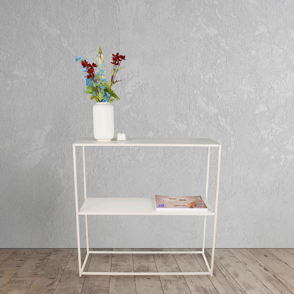 KONSOLENTISCH Sandfarben  - Sandfarben, Design, Metall (80/27/80cm) - Boxxx