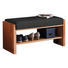 GARDEROBENBANK 88/44/42 cm - Anthrazit/Buchefarben, MODERN, Leder/Holz (88/44/42cm) - Linea Natura GARDEROBENBANK 88/44/42 cm - Anthrazit/Buchefarben, MODERN, Leder/Holz (88/44/42cm) - Linea Natura