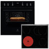 HERDSET ELXH3K  - Edelstahlfarben/Schwarz, Basics, Glas/Metall (59,5/59,8/54,8cm) - Electrolux