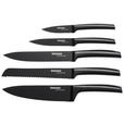 MESSERSET 5-teilig  - Schwarz, Trend, Metall - Homeware Profession.
