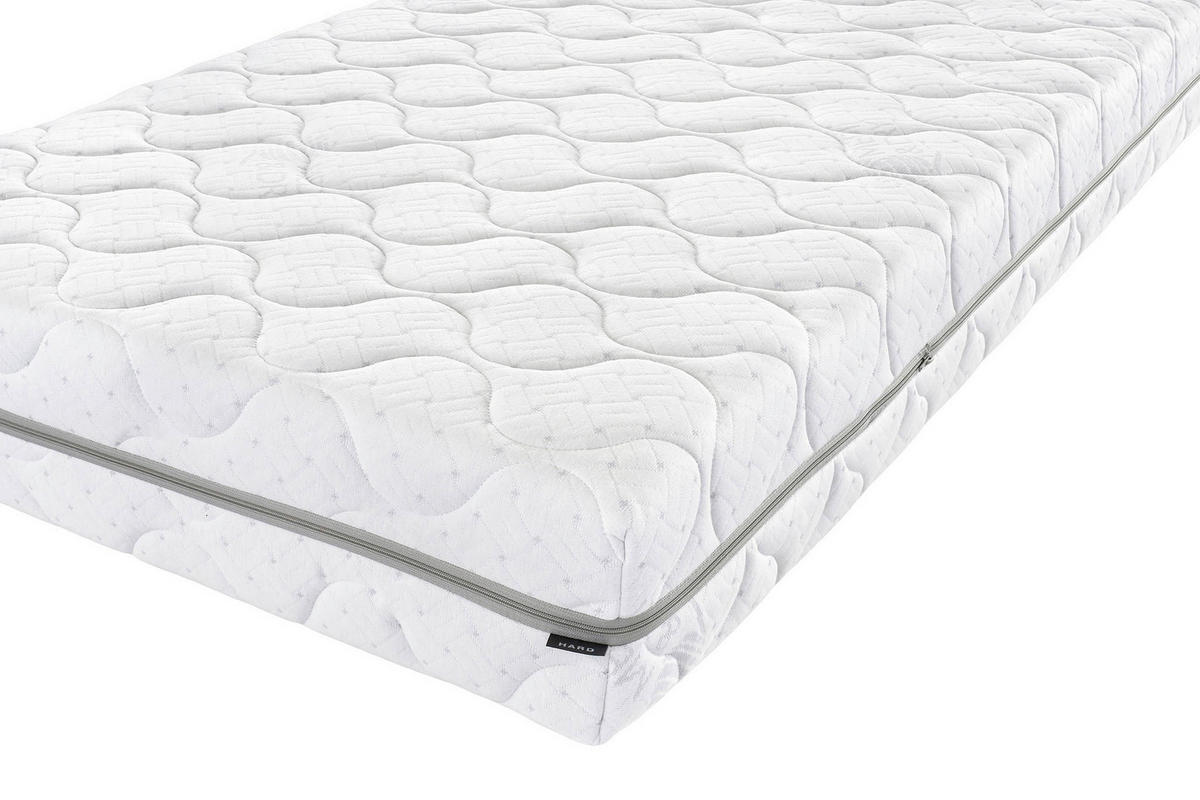 MATRAC Z PAMÄŤOVEJ PENY, 90/200 cm - biela, Konventionell, textil (90/200cm) - Swedish Line