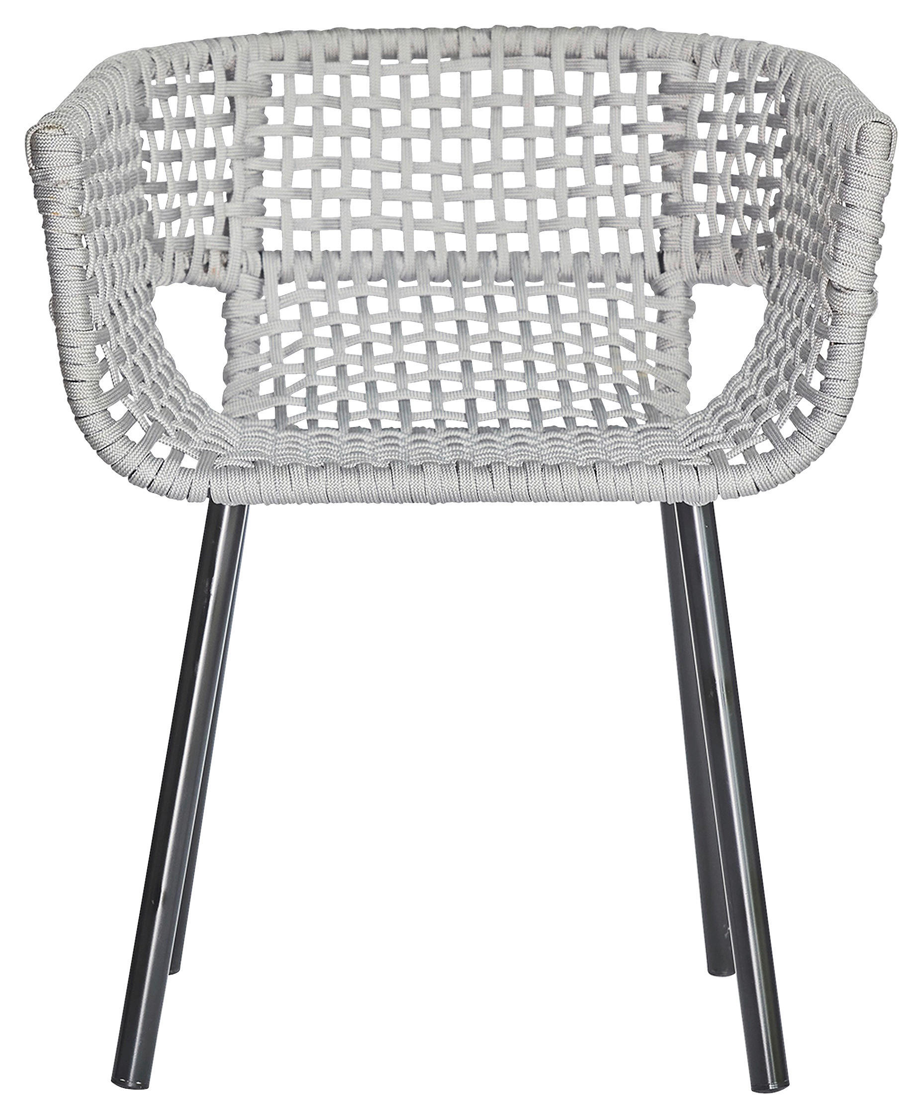 GARTENSESSEL Schwarz, Hellgrau  - Hellgrau/Schwarz, MODERN, Kunststoff/Metall (63/75/53cm) - Jan Kurtz