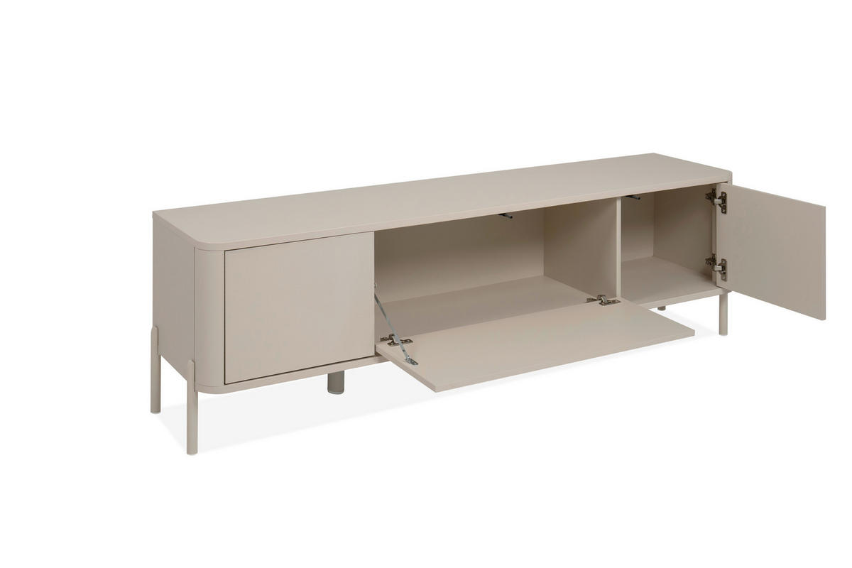 LOWBOARD  162/49/38 cm  stehend  - Kaschmir, Design, Holzwerkstoff/Metall (162/49/38cm) - MID.YOU