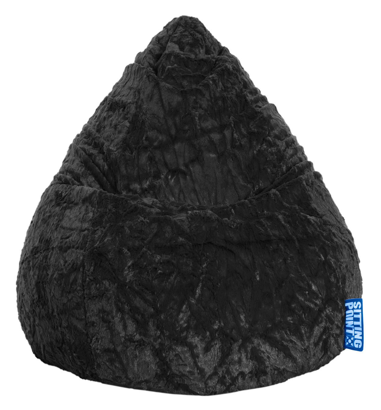 VREČA ZA SEDENJE  FLUFFY L    70/90 cm           - črna, Konvencionalno (70/90cm)