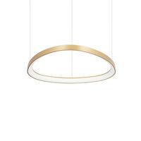 LED-HÄNGELEUCHTE Gemini 61/28,5/151,5 cm   - Messingfarben, Design, Kunststoff/Metall (61/28,5/151,5cm) - Ideal Lux