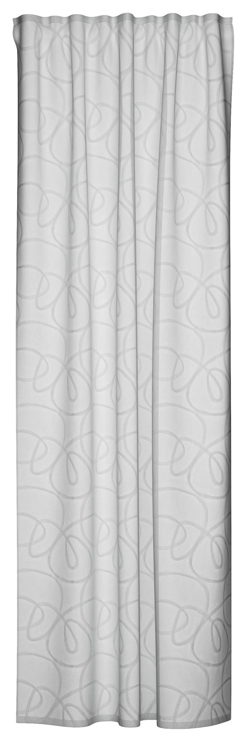 SCHLAUFENVORHANG halbtransparent  - Weiß, Basics, Textil (135/245cm) - Fuggerhaus