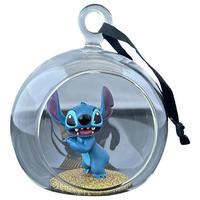 CHRISTBAUMANHÄNGER Stitch  - Multicolor, Design, Glas (11.3cm) - Disney