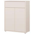 SCHUHSCHRANK  in 74,5/99,1/34,9 cm  - Sandfarben/Grau, MODERN, Holzwerkstoff/Kunststoff (74,5/99,1/34,9cm) - Carryhome