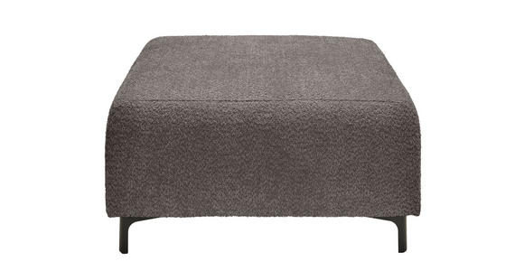 HOCKER in Textil Anthrazit  - Anthrazit/Schwarz, KONVENTIONELL, Textil/Metall (99/46/77cm) - Carryhome