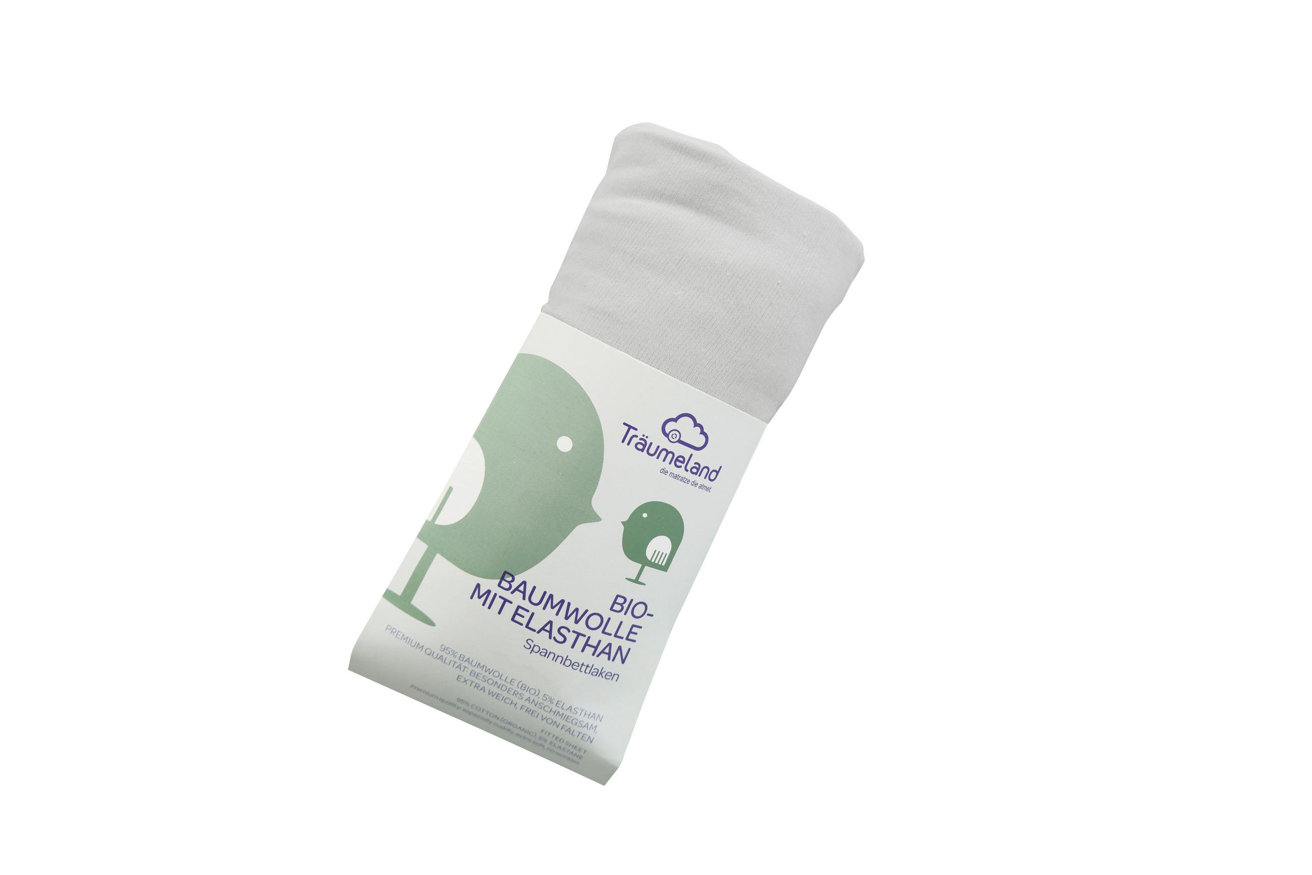 KINDERSPANNBETTTUCH 70/140 cm   - Hellgrau, Basics, Textil (70/140cm) - Träumeland