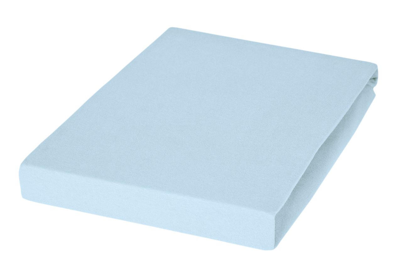 TOPPER-SPANNBETTTUCH Jersey  - Hellblau, Basics, Textil (100/200/10cm) - Janine